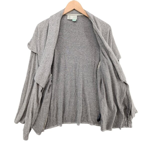 Saturday Sunday Anthropologie Open Cardigan Womens Grey Long Sleeve Sweater Sz S - Picture 3 of 9